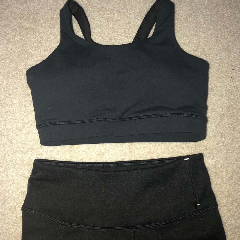 sports bra and legging